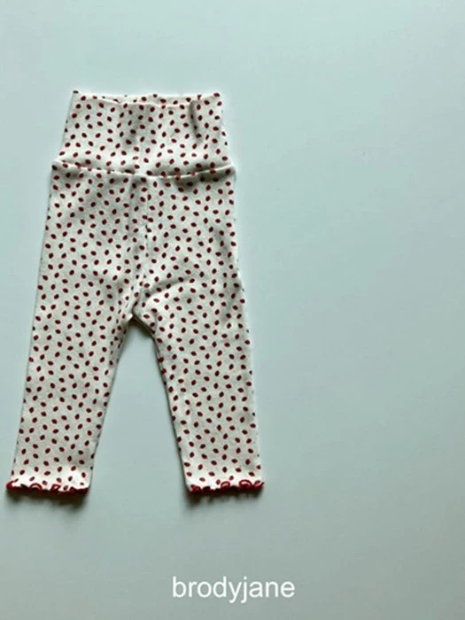 Jacquard Berry High-Waisted Leggings