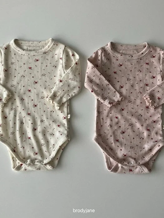 Flower Eyelet Frill Romper