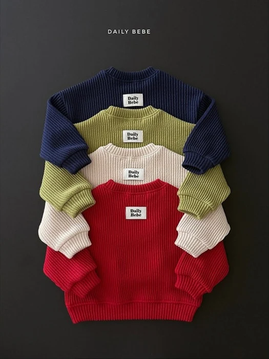 Ribbed Chubby Sweatshirt Ribbed Chubby Sweatshirt