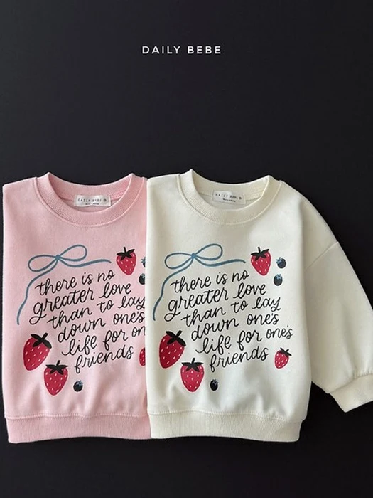 Strawberry Ribbon Sweatshirt Strawberry Ribbon Sweatshirt