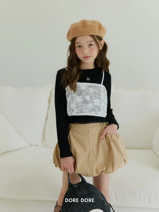 Embroidery Layered Tee Embroidery Layered Tee