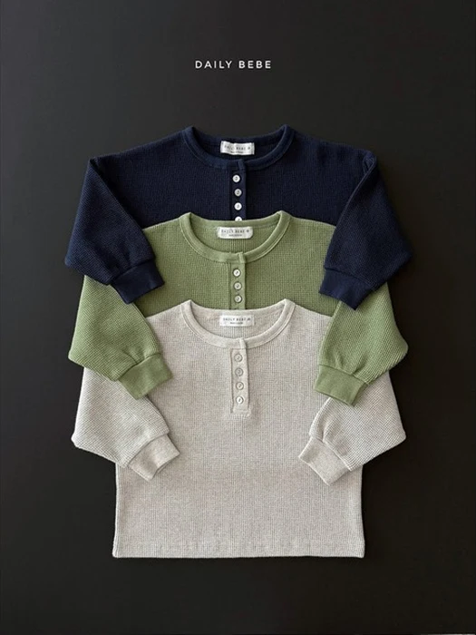 Waffle Henley Neck Tee Waffle Henley Neck Tee