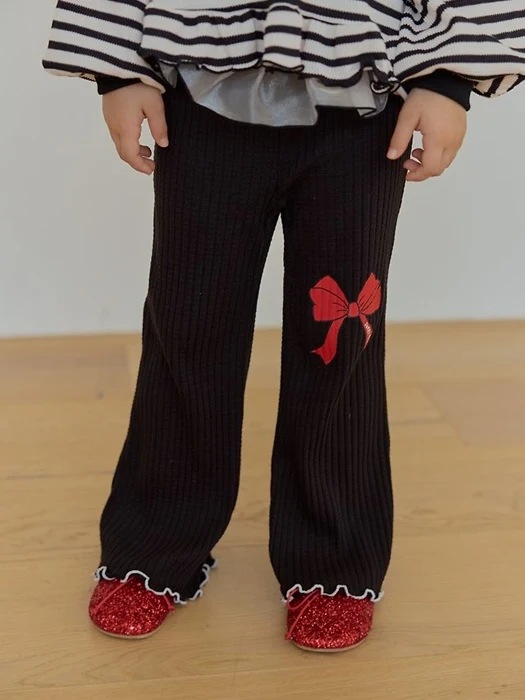 Ribbon Bootcut Pants Ribbon Bootcut Pants