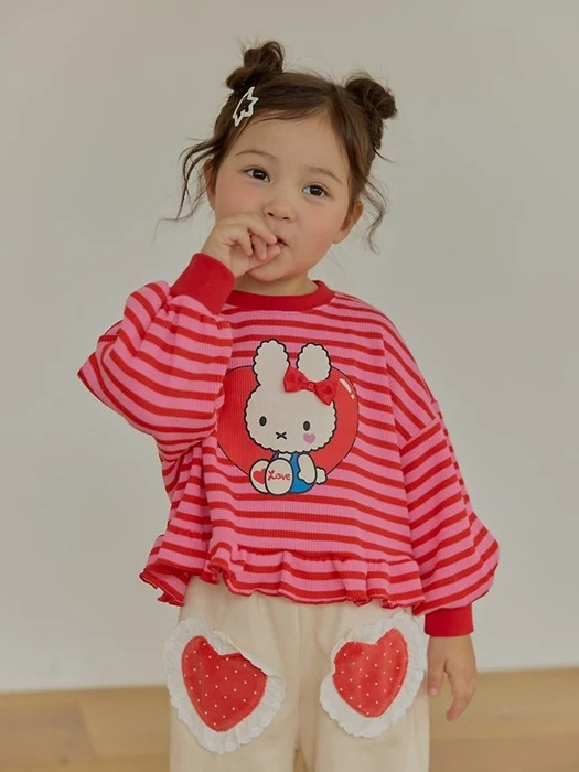Frill Heart Stripe Tee Frill Heart Stripe Tee