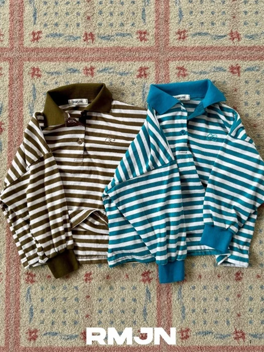 Stripe Collar Tee Stripe Collar Tee