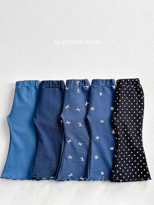 Soft Denim Flare Pants Soft Denim Flare Pants