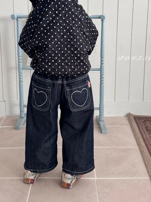 Heart Denim Pants Heart Denim Pants