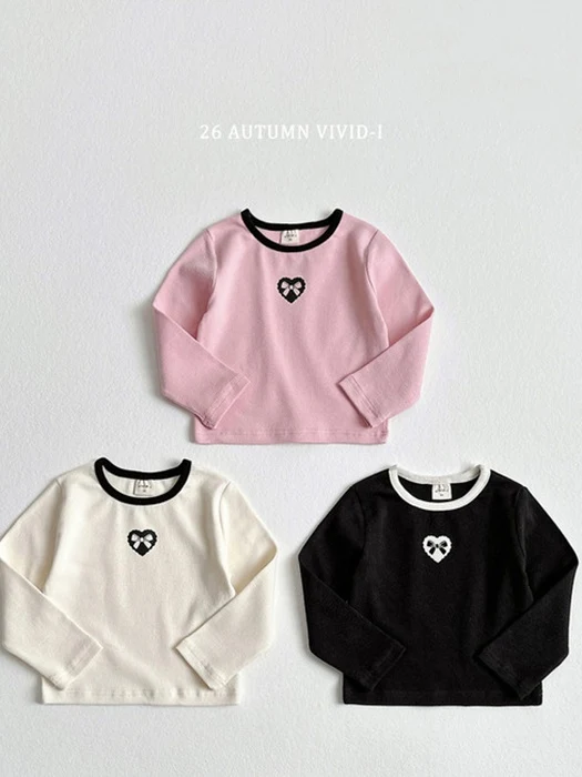 Ribbon Heart Spandex Tee Ribbon Heart Spandex Tee