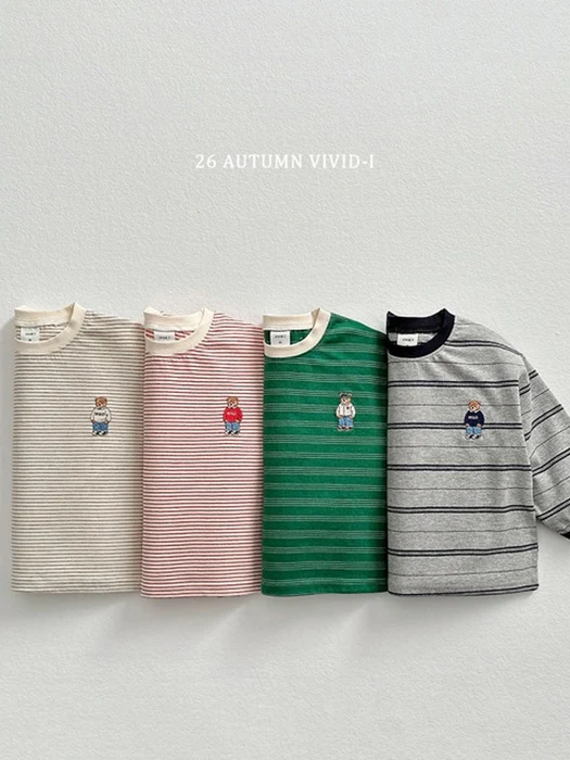Signature Bear Stripe Tee Signature Bear Stripe Tee