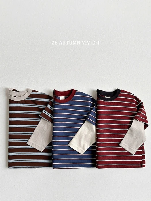 Multi Stripe Layered Tee Multi Stripe Layered Tee