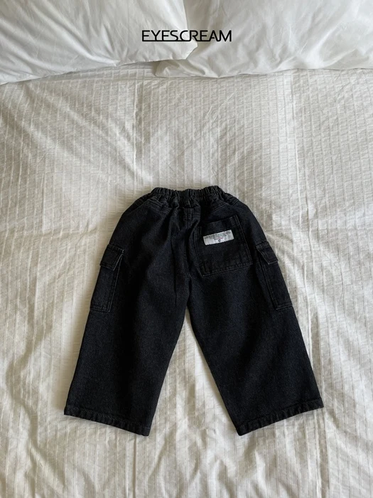 Black Cargo Denim Pants Black Cargo Denim Pants