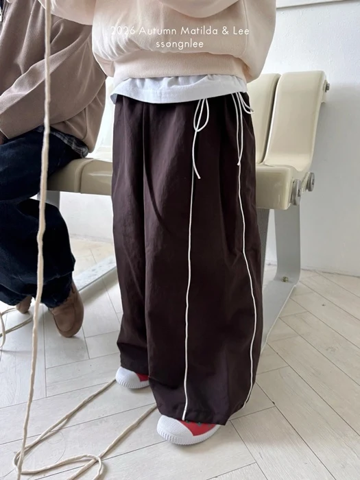 Side Pompom String Pants