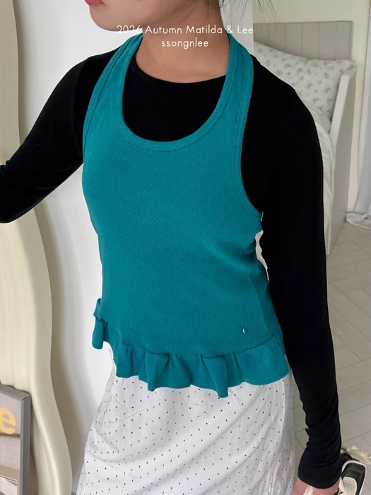 Frill Halter Tee Frill Halter Tee