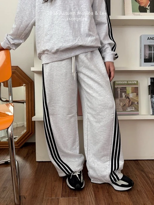 3-Stripe Layered Pants