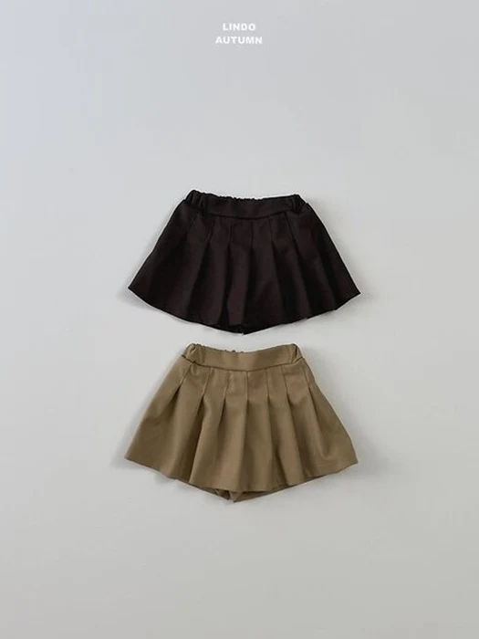 Pleated Skirt Pants