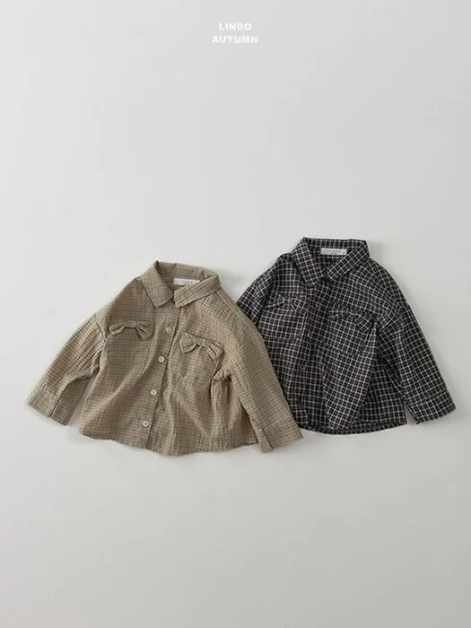 Ribbon Check Placket Shirt