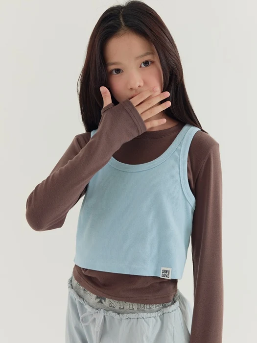 Sleeveless Double Layered Tee