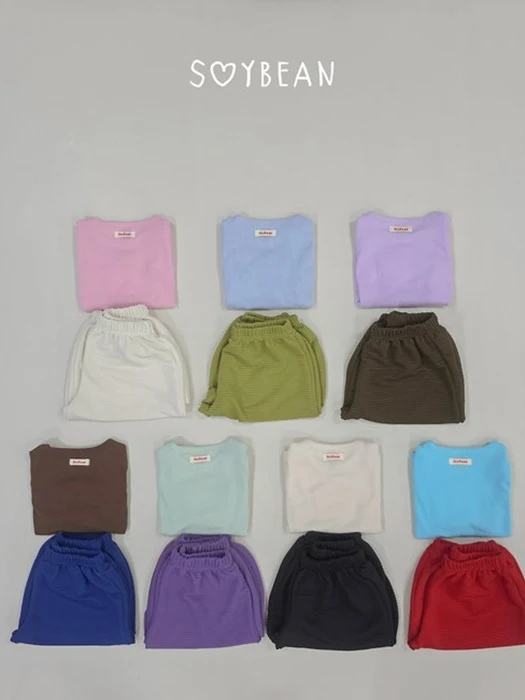 Kkoma Collar Top and Bottom Set