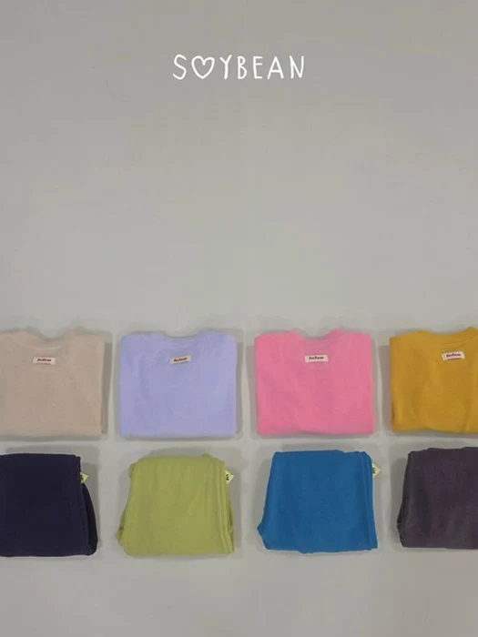 Soft Color Block Top and Bottom Set Soft Color Block Top and Bottom Set