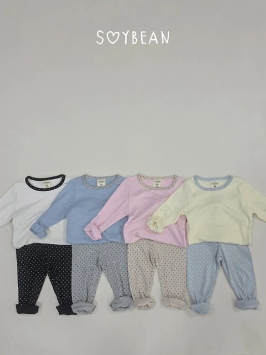 Heart-Flutter Dot Loungewear