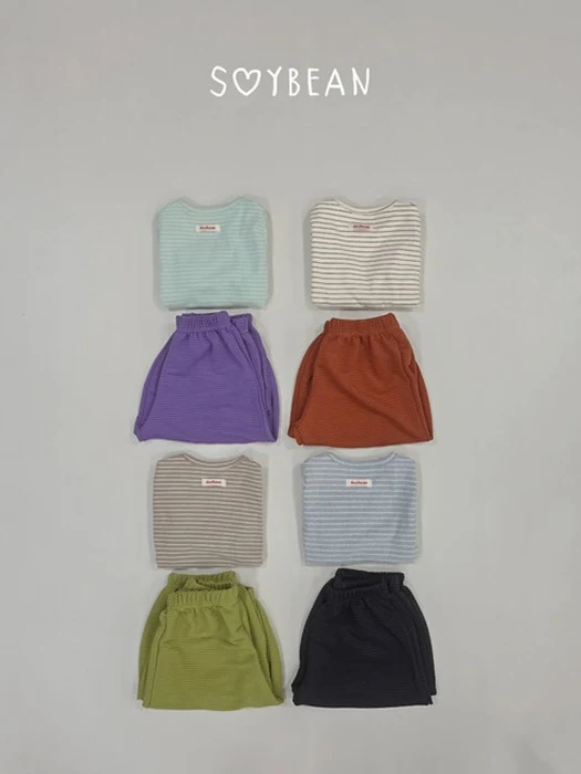 Jam Striped Top and Bottom Set