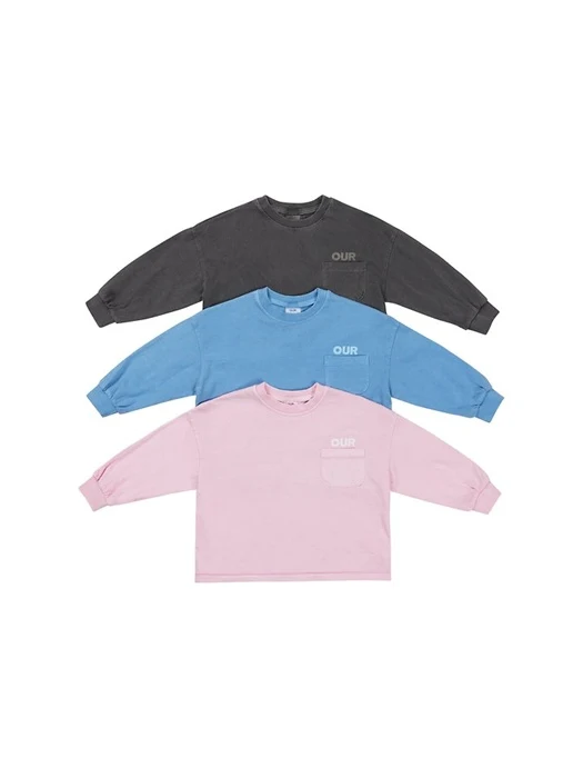 Pigment-dyed Logo Pocket Tee