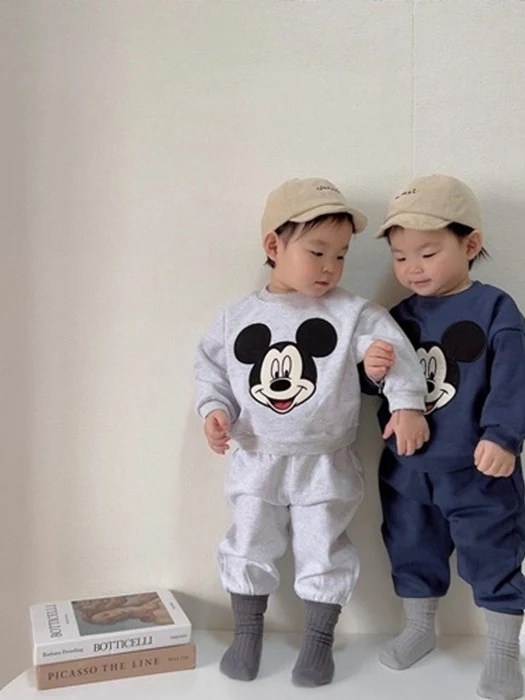 Big Face Mickey Top & Bottom Set