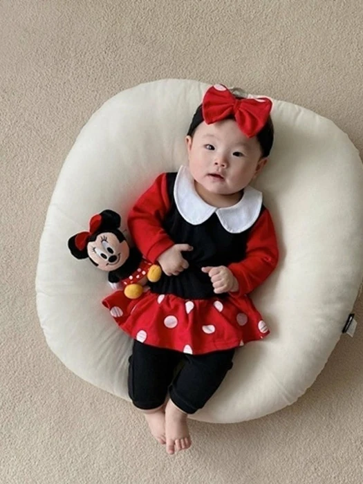 Collar Minnie Romper Set