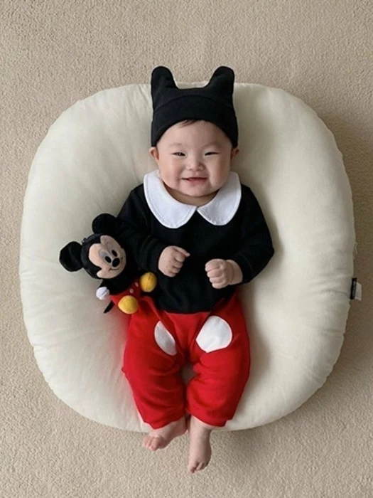 Collar Mickey Romper Set