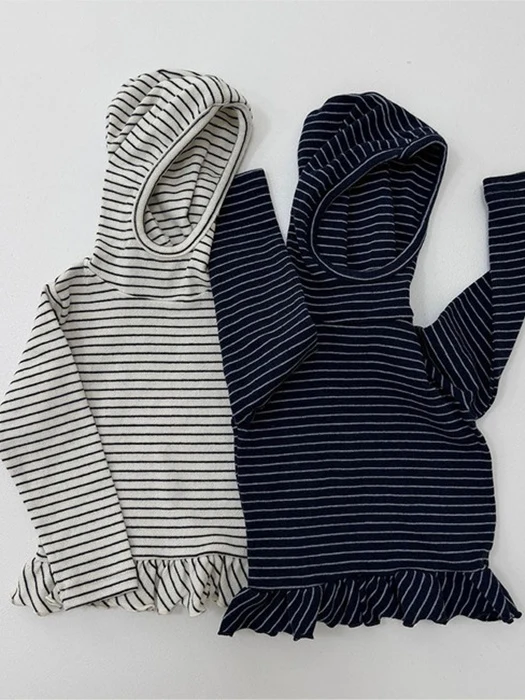 B Flowy Hooded Turtleneck Tee B Flowy Hooded Turtleneck Tee