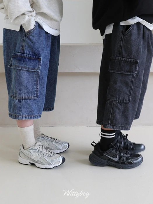 Bermuda Cargo Denim Pants Bermuda Cargo Denim Pants