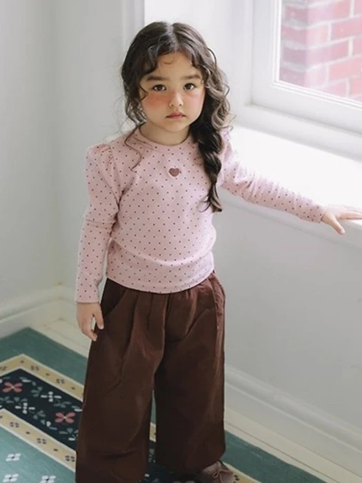 Heart Dot Blouse Tee Heart Dot Blouse Tee