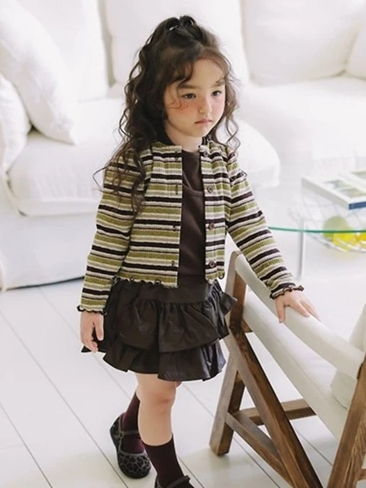 Striped Knit Cardigan Striped Knit Cardigan