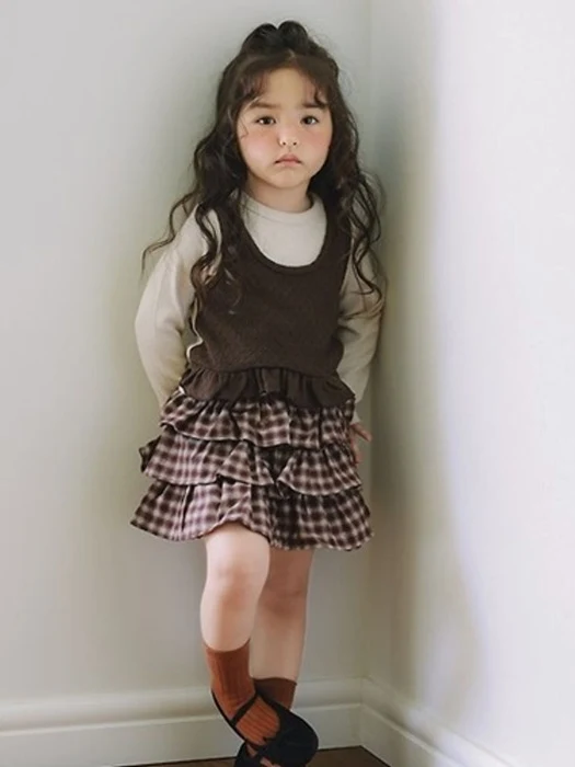 Knit Vest Blouse Tee Knit Vest Blouse Tee