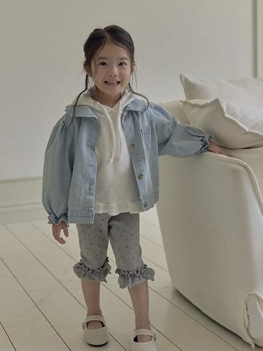 Round Collar Denim Jacket Round Collar Denim Jacket