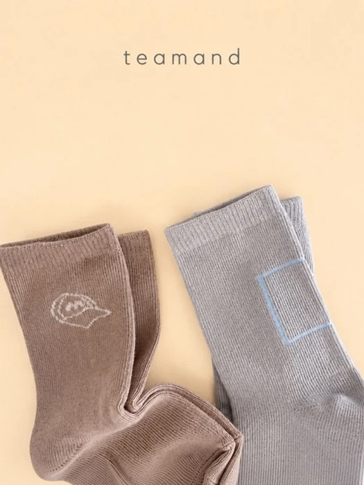 Drawing Sock Set Mom Couple