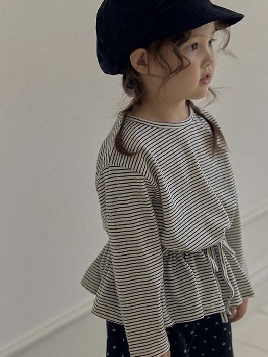 Striped Ruched Tee Striped Ruched Tee