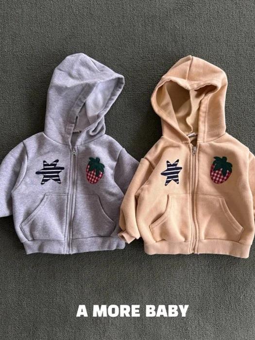 Strawberry Star Hood Zip-Up Strawberry Star Hood Zip-Up