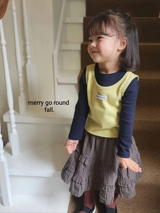 Check Ruffle Skirt Check Ruffle Skirt
