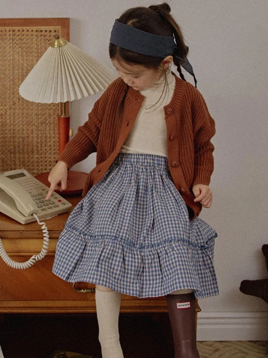 From Check Skirt