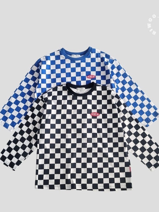 Riwoo Check Boxy Tee Riwoo Check Boxy Tee
