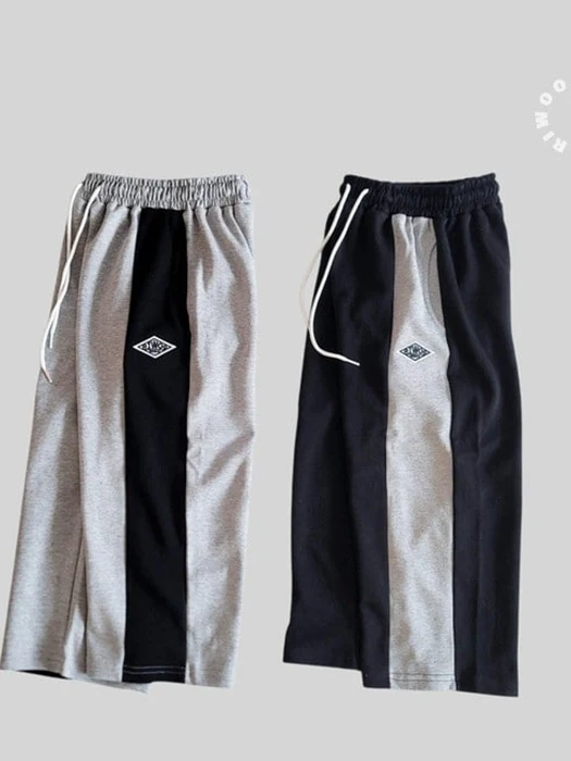 Black Label Color Block Wide Pants Black Label Color Block Wide Pants