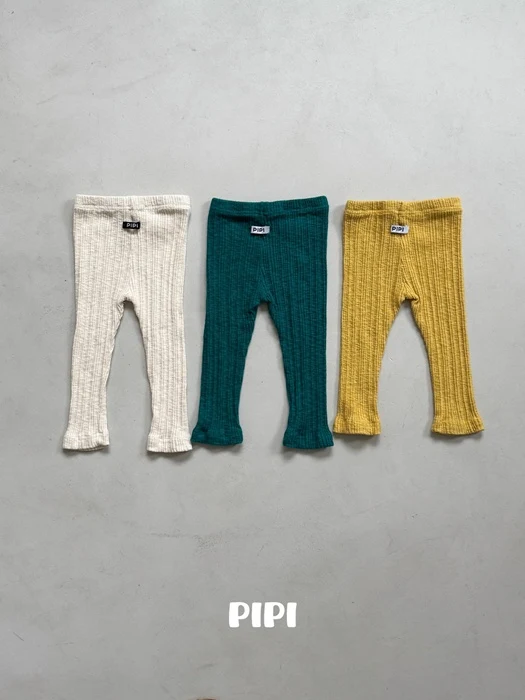 Color Ribbed Leggings