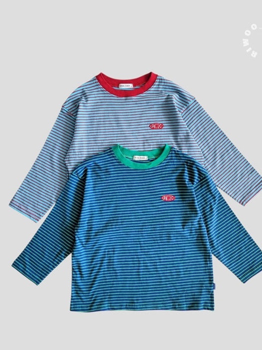Toktok Striped Patch Tee Toktok Striped Patch Tee