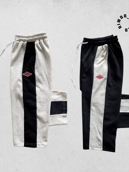 Riwoo Side Color Block Wide Pants Riwoo Side Color Block Wide Pants