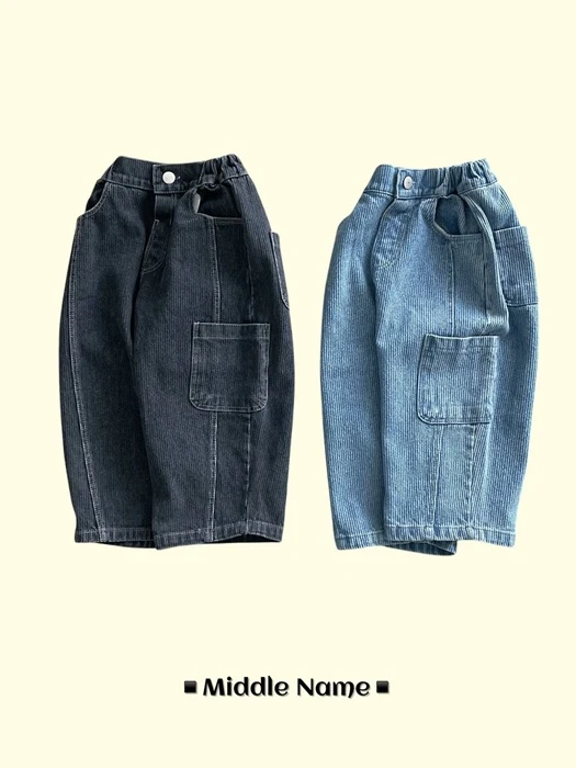 Pocket Hip Denim Pants Pocket Hip Denim Pants