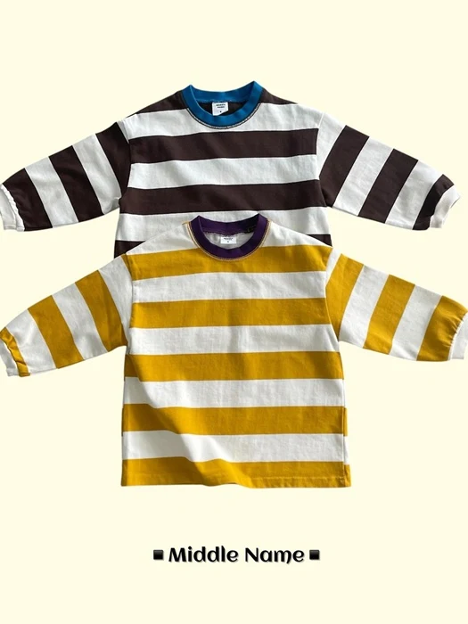 Milk Colorblock Striped Tee