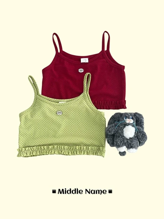 Dot Frill Bustier