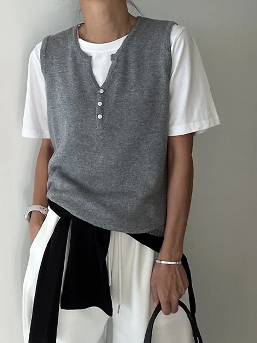 Johnny Button Knit