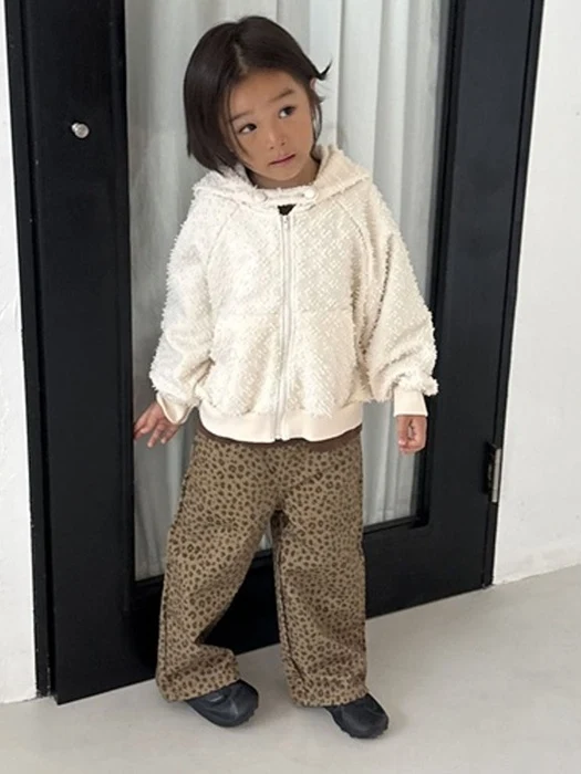 Popcorn Hooded Zip-up Jacket